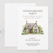 Classic Cottage core Housewarming Kaart (Voorkant / Achterkant)