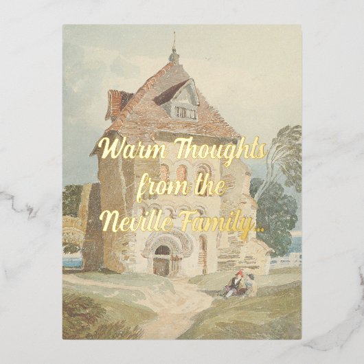 Classic Cottage Folie Briefkaart (Voorkant)