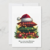 Classic Cozy Plaid Family Holiday Photo Feestdagenkaart (Voorkant)