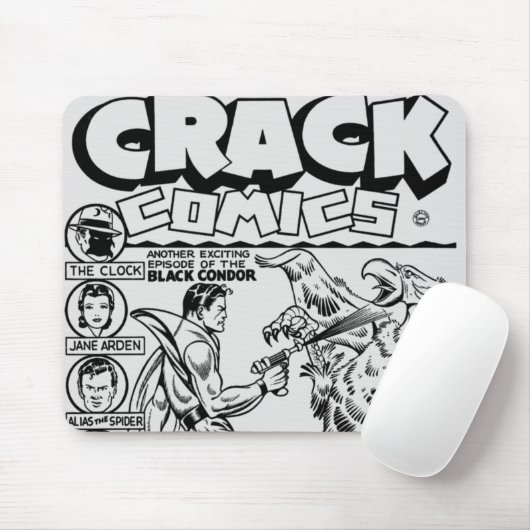 Classic Crack Comics Mousepad uit 1940 Muismat (Met muis)