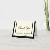 Classic Cream Afstuderen Bedankt Kaarten (Voorkant)