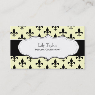 Classic Cream Fleur de Lis visitekaartjes