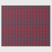 Classic Crimson and Navy Blue Tartan Plaid Gift Cadeaupapier (Vlak)