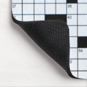 Classic Crossword Puzzle Grid mousepad Muismat (Hoek)