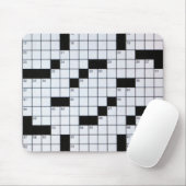 Classic Crossword Puzzle Grid mousepad Muismat (Met muis)
