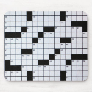 Classic Crossword Puzzle Grid mousepad Muismat