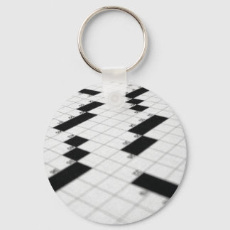 Classic Crossword Puzzle Grid sleutelhanger