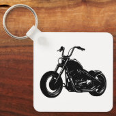 Classic Cruiser Motorcycle Design Sleutelhanger (Voorkant)