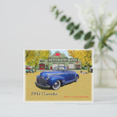 Classic Cruisin Cars 1941 Chevy Briefkaart (Staand voorkant)