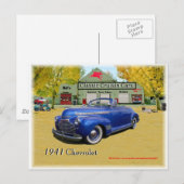 Classic Cruisin Cars 1941 Chevy Briefkaart (Voorkant / Achterkant)