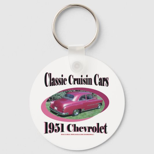 Classic Cruisin Cars 1951 Chevrolet Sleutelhanger (Voorkant)