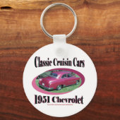 Classic Cruisin Cars 1951 Chevrolet Sleutelhanger (Voorkant)