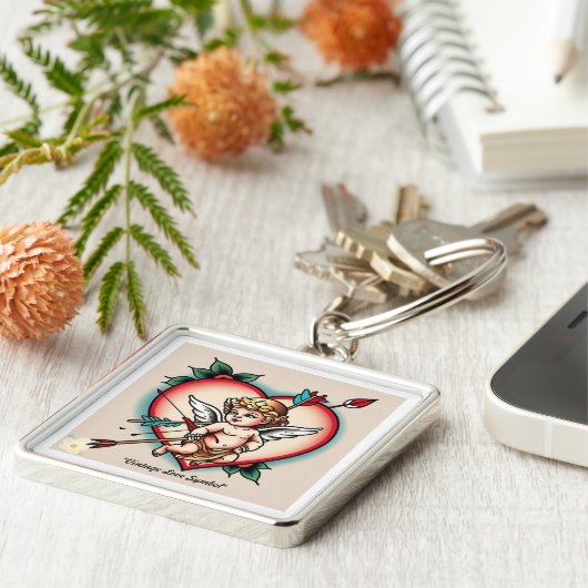 Classic Cupid Bow Tattoo Sleutelhanger (Zijkant)