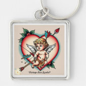 Classic Cupid Bow Tattoo Sleutelhanger (Voorkant)
