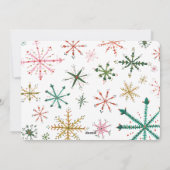 Classic curly Merry-kerstfotokaart Feestdagenkaart (Achterkant)