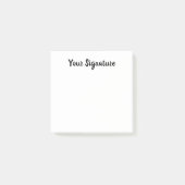 Classic Cursive Minimal Signature Name Script Lett Post-it® Notes (Voorkant)