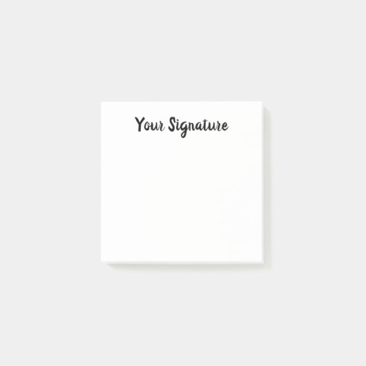 Classic Cursive Minimal Signature Name Script Lett Post-it® Notes (Voorkant)