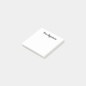 Classic Cursive Minimal Signature Name Script Lett Post-it® Notes (Schuin)