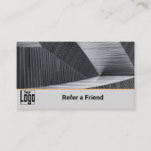 Classic Custom Afbeelding Oranje accenten Vriend Aanbevelingskaartje (Voorkant)