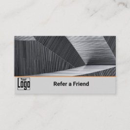 Classic Custom Afbeelding Oranje accenten Vriend Aanbevelingskaartje