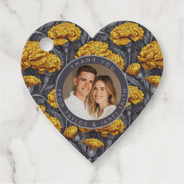 Classic Custom Carnation Sparkle Forest Wedding Bedankjes Labels