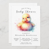 Classic Custom Duck Baby shower Kaart (Voorkant / Achterkant)