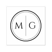 Classic Custom Initial Wedding Zelfinktende Stempel (Design)