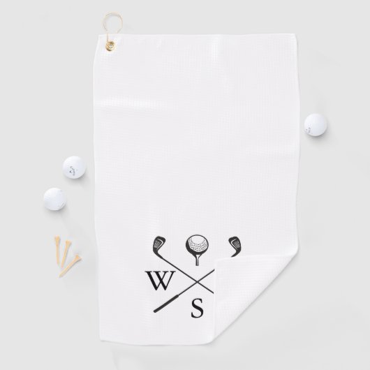 Classic Custom Monogram Initialen Golfhanddoek (Insitu)