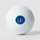 Classic Custom Monogram Navy Golfballen (Voorkant)