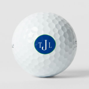 Classic Custom Monogram Navy Golfballen