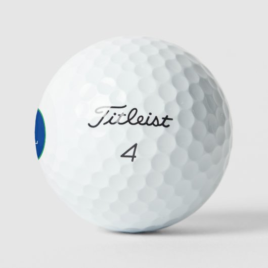 Classic Custom Monogram Navy Golfballen (Logo)
