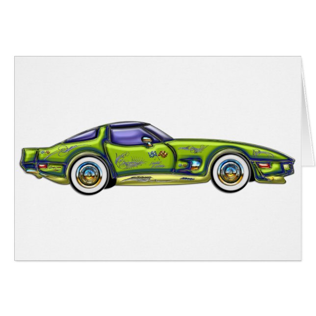 Classic Custom T-Top Corvette (Voorkant Horizontaal)