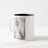 Classic Cute Angel schilderij van Abbott Handerson Tweekleurige Koffiemok (Voorkant links)