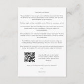 Classic Cute Floral Peonies Bunch in Gray & Pink Informatiekaartje (Achterkant)