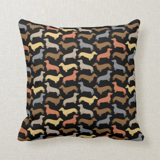 Classic Dachshund Silhouette Pillow Kussen