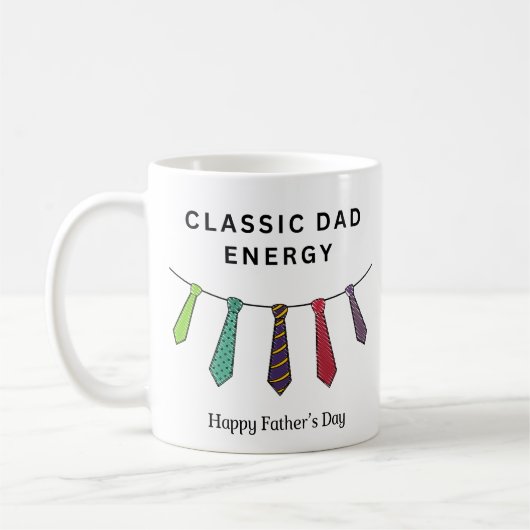 Classic Dad Energy Vaderdag Sweet Koffiemok (Links)