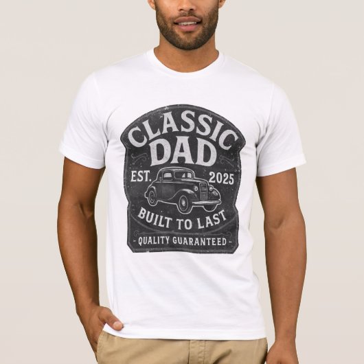 Classic Dad EST. 2025  T-shirt (Voorkant)