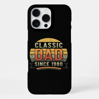 Classic Dad Since 1980  Vintage Retro  iPhone 16 Pro Max Hoesje