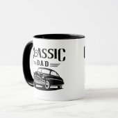 Classic Dad Vintage Car Coffee  Mok (Voorkant links)
