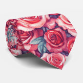 Classic Dads Day Gifts Rose Flower Stropdas (Opgerold)