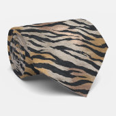 Classic Dads Fathers Day Gifts Tiger Print Stropdas (Opgerold)