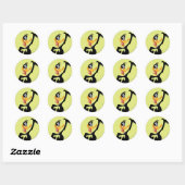 Classic DAFFY DUCK™ Ronde Sticker (Vel)