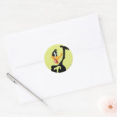 Classic DAFFY DUCK™ Ronde Sticker (Envelop)