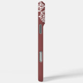 Classic Damask Abstracte geometrische pastel rood Case-Mate iPhone Case (Achterkant / Rechts)