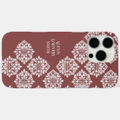 Classic Damask Abstracte geometrische pastel rood Case-Mate iPhone Case (Achterkant (horizontaal))
