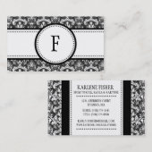 Classic Damask Calling /m Contactkaartje (Voorkant / Achterkant)