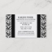 Classic Damask Calling /m Contactkaartje (Achterkant)