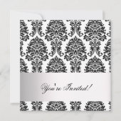 Classic Damask Invitation Kaart (Voorkant)
