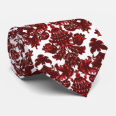 Classic Damask Red Stropdas (Opgerold)