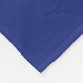 Classic Dark Blue Accent Fleece Blanket Deken (Hoek)